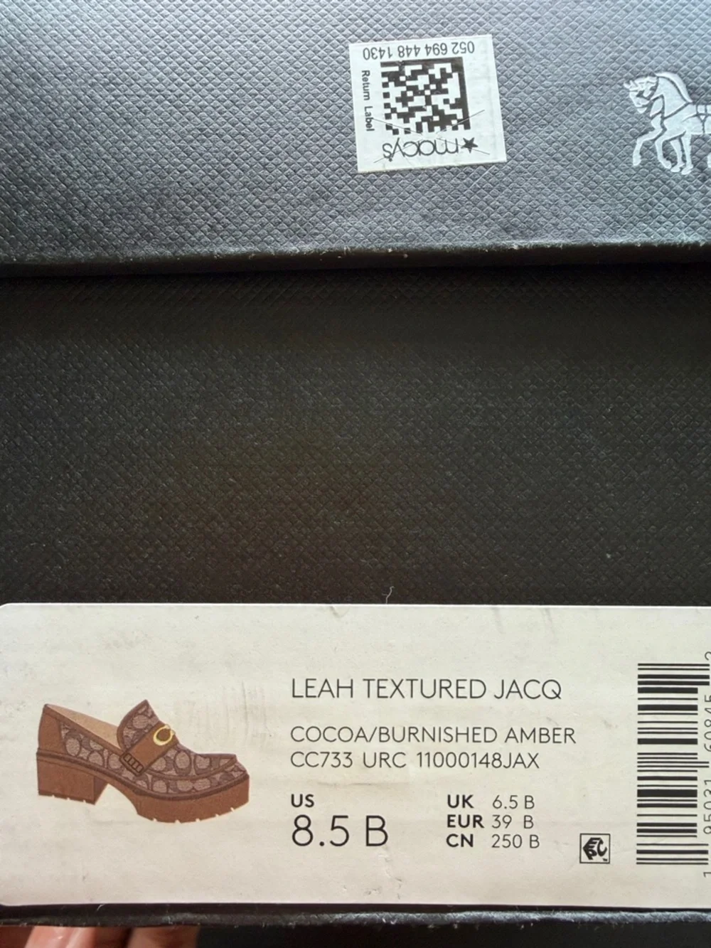 Coach Brown/Tan Signature Canvas Leather Loafers with Gold C Hardware - Picture 8 of 8